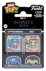 Marvel IS Bitty POP! Vinyl Figures 2-Pack Cap & Hulk 2 cm
