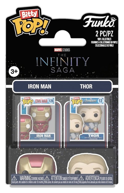 Marvel IS Bitty POP! Vinyl Figures 2-Pack IM & Thor 2 cm