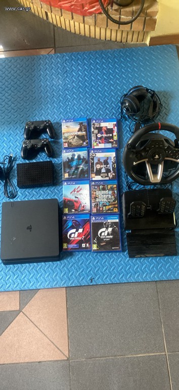 Ps4 slim 5TB + Τιμονιέρα+games