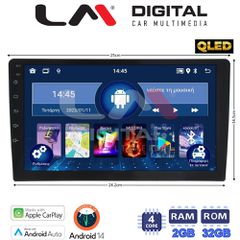 LM Digital - LM N4910Q GPS Οθόνη universal tablet style Multimedia Αυτοκινήτου 10inch (CarPlay/AndroidAuto/BT/GPS/WIFI)