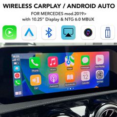 DIGITAL IQ BZ 248 CPAA (WIRELESS CARPLAY / ANDROID AUTO BOX for MERCEDES with NTG 6.0 MBUX for 10.25'' with 2 CAMERAS)
