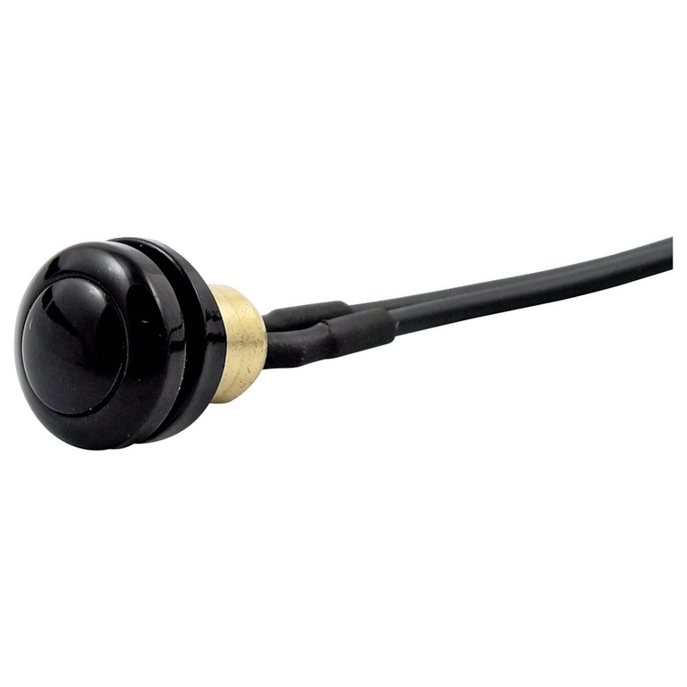 MCS Smooth push button switch. Black