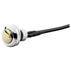 MCS Smooth push button switch. two-tone stainless/brass