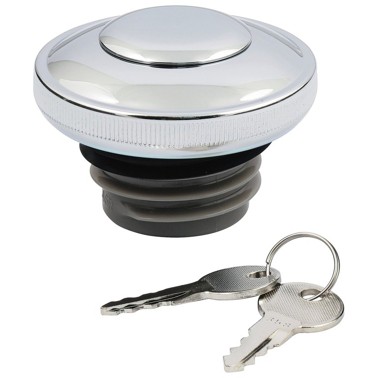 MCS Gas cap vented with lock, chrome