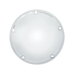 MCS Derby cover, OEM style Domed. Chrome