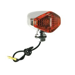 MCS Diamond turn signals. Chrome. Amber lens