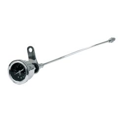 MCS Oil pressure gauge kit rocker box, 0-60 PSI. Chrome