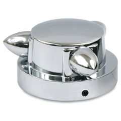 MCS Kromett, gas cap cover small. Chrome