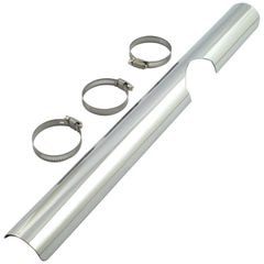 MCS FLT header heat shield, lower right. Chrome