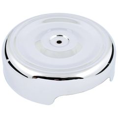 MCS Air cleaner cover, Bobber style. 8″, chrome