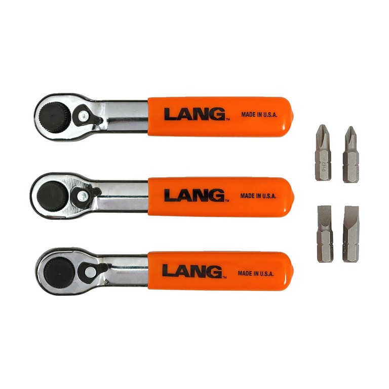 Lang Tools Lang Tools, mini ratcheting bit wrench. Fine tooth