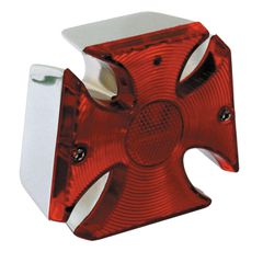 MCS Maltese cross taillight. Chrome