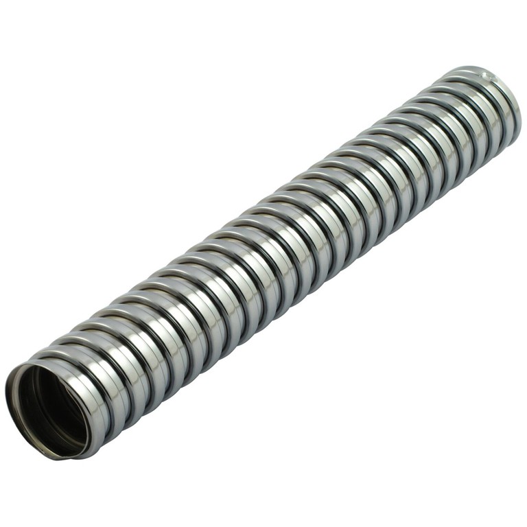 MCS Flexible exhaust header cover. Chrome