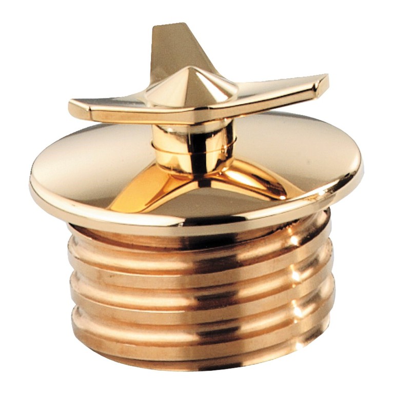 Kustom Tech Kustom Tech, Spinner gas cap. Vented. Brass