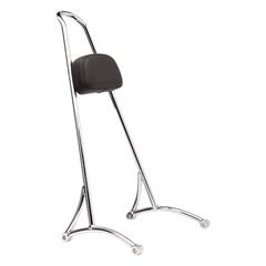 Burly Burly, sissy bar. 20″ chrome, with backrest pad