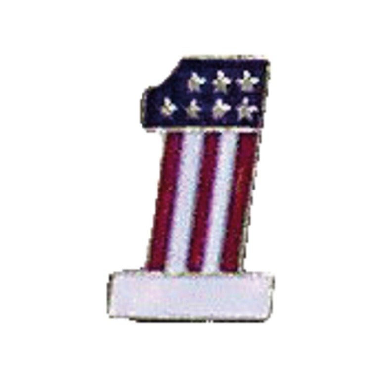MCS Biker pins #1 flag pin