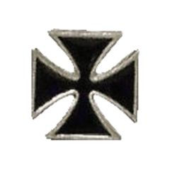 MCS Biker pins Maltese cross pin black