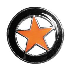 MCS Biker pins Lone star pin black orange