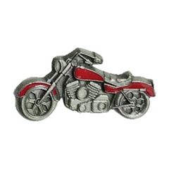 MCS Biker pins Motorcycle pin red colored
