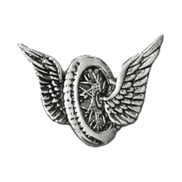 MCS Large wing wheel motorcycle pin
