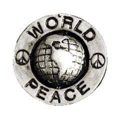 MCS World peace biker pin