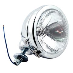 MCS FL style spotlamp, 4-1/2″. Chrome, ribbed/clear lens