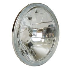 MCS Headlamp unit H4. Clear lens. 5-3/4″