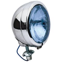 MCS FL style spotlamp, 4-1/2″. Chrome, clear blue lens
