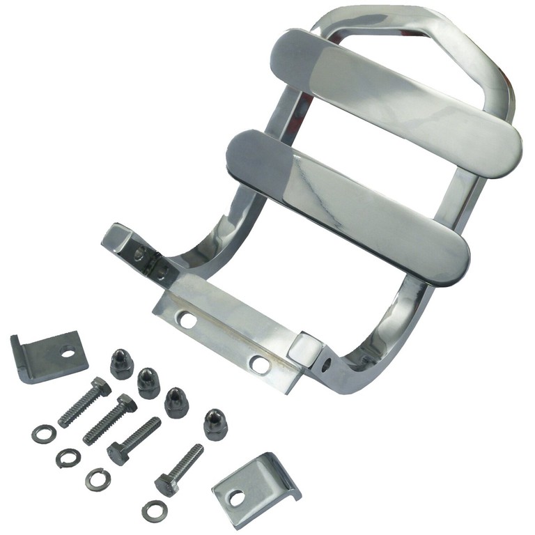 MCS Luggage rack, sissybar mount. Chrome