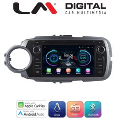 LM Digital - LM LX146 Οθόνη OEM Multimedia Αυτοκινήτου για Toyota Yaris 2012 > 2015 (CarPlay/AndroidAuto/BT/WIFI) Linux OS