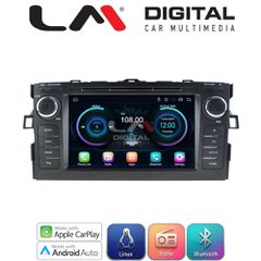 LM Digital - LM LX028 Οθόνη OEM Multimedia Αυτοκινήτου για TOYOTA AURIS 2007 > 2012 (CarPlay/AndroidAuto/BT/WIFI) Linux OS