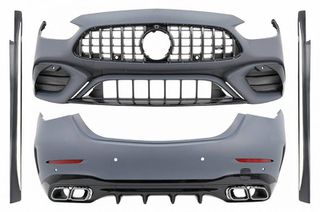 Body Kit Για Mercedes-Benz C-Class W206 21+ Sedan Amg C63 Look Με Μάσκα & Μπούκες