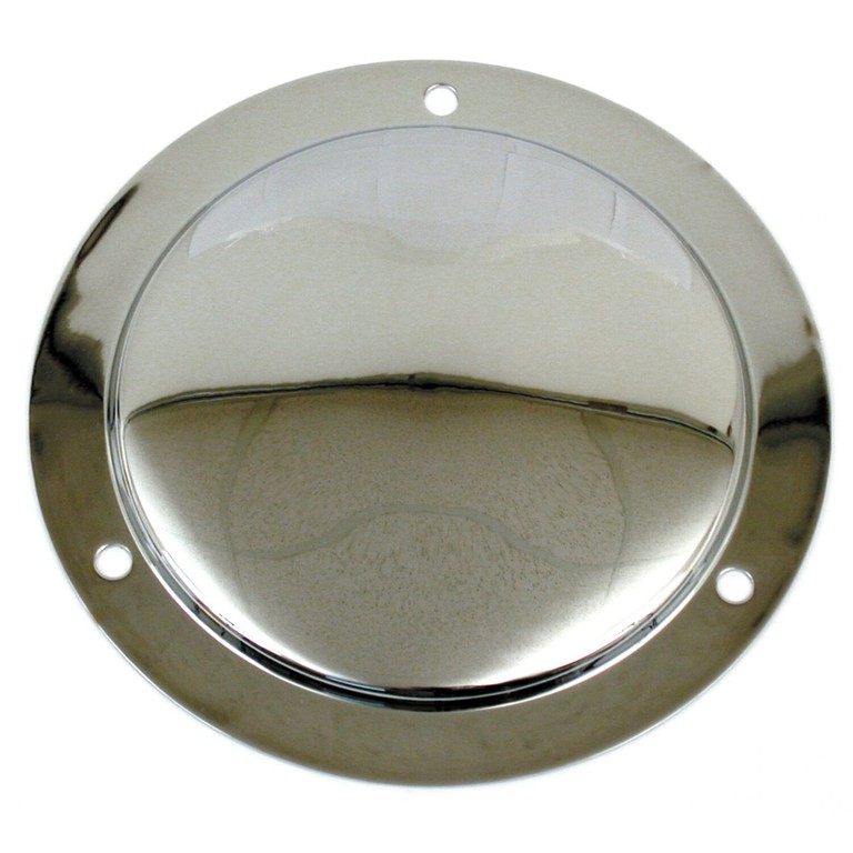 MCS Derby cover, stepped. Chrome