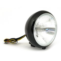 MCS 7″ H4 headlamp for FL models. Black