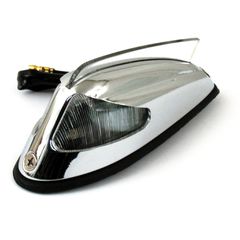 MCS 50-57 style front fender light. Chrome, clear lens