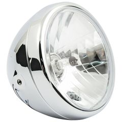 MCS Reno 7″ H4 headlamp. no halo ring. Chrome