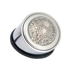 MCS Old school LED taillight, type 1. Chrome. Clear lens