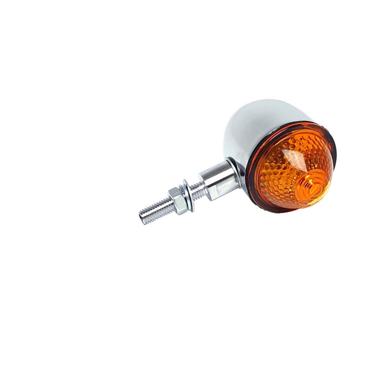 MCS Mini bullet lights, chrome. Amber lens