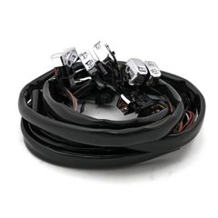 MCS Handlebar switch & wiring kit. Standard. Chrome