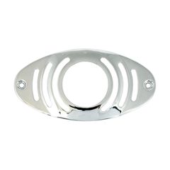 MCS Cateye taillight grill. Circle, chrome