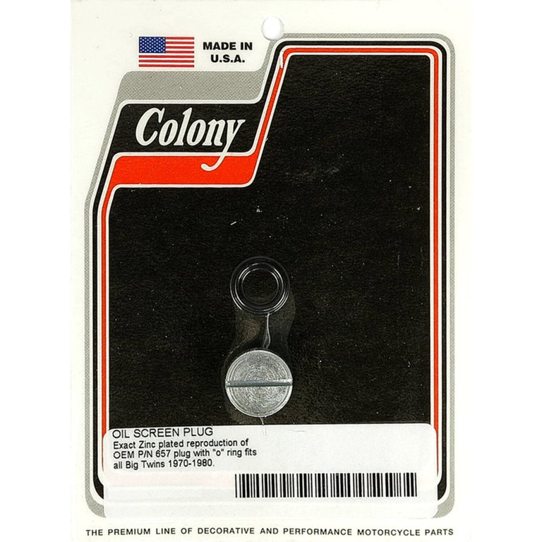Colony Colony plug, oil screen crankcase