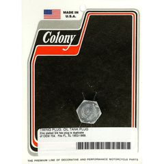 Colony Colony, timing/drain plug. Hex head. Zinc