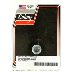 Colony Colony, timing plug. OEM style allen. Zinc