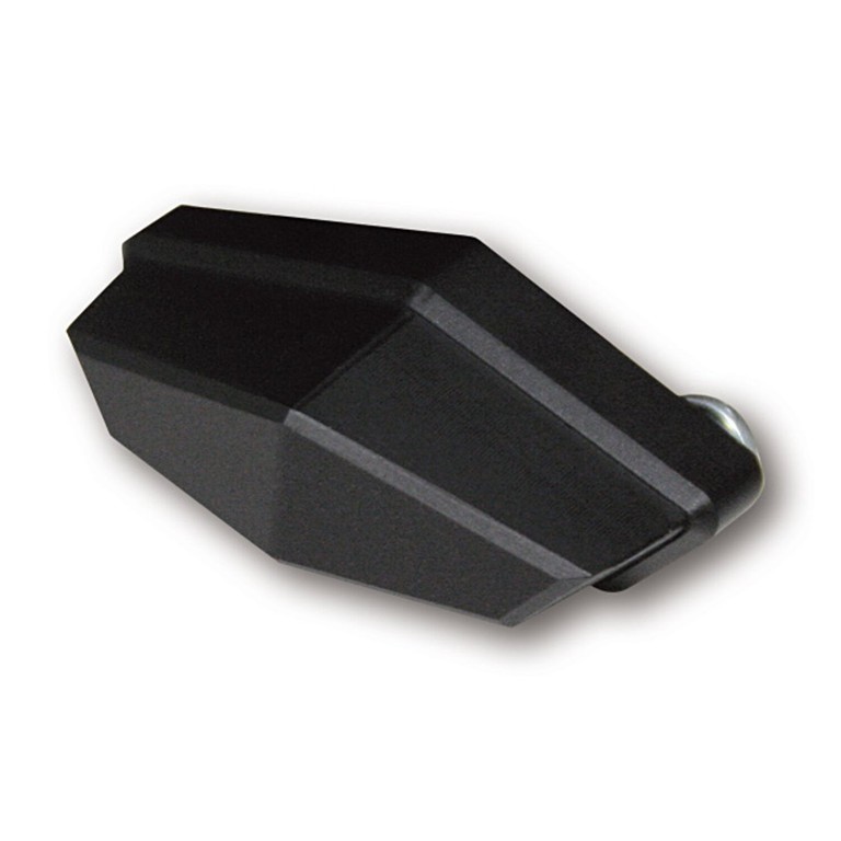 MCS LED license plate light quadro, black. ECE appr.