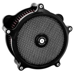 Performance Machine PM, ‘Super gas interchange’ air cleaner kit. Black