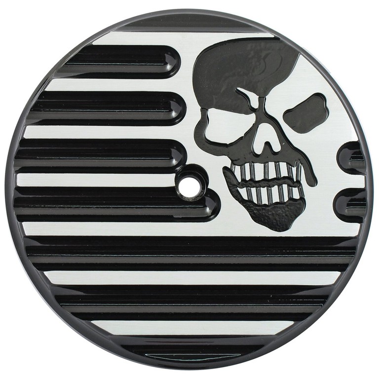 Covingtons Covingtons, finned air cleaner cover insert. Skull