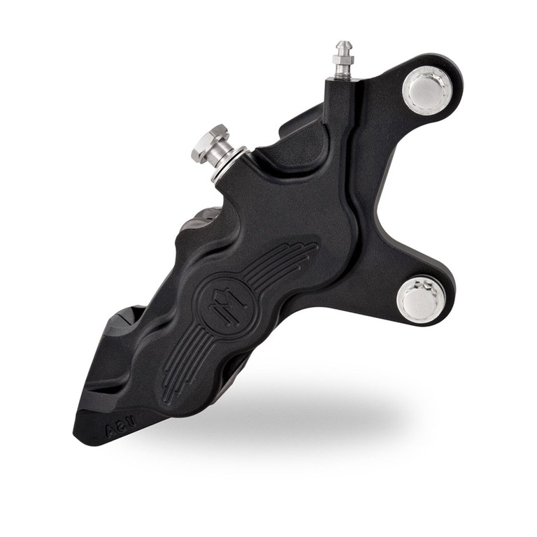 Performance Machine PM, 6 piston differential bore caliper right side. Black Ops