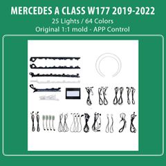 DIQ AMBIENT 8176 A4B - BENZ A (W177) mod. 2019-2024 (Digital iQ Ambient Light for MERCEDES A W177 mod.2019-2024 with 25 Lights)