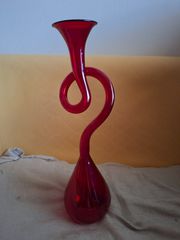 Vintage γυάλινο βάζο La murrina , 40cm ύψος