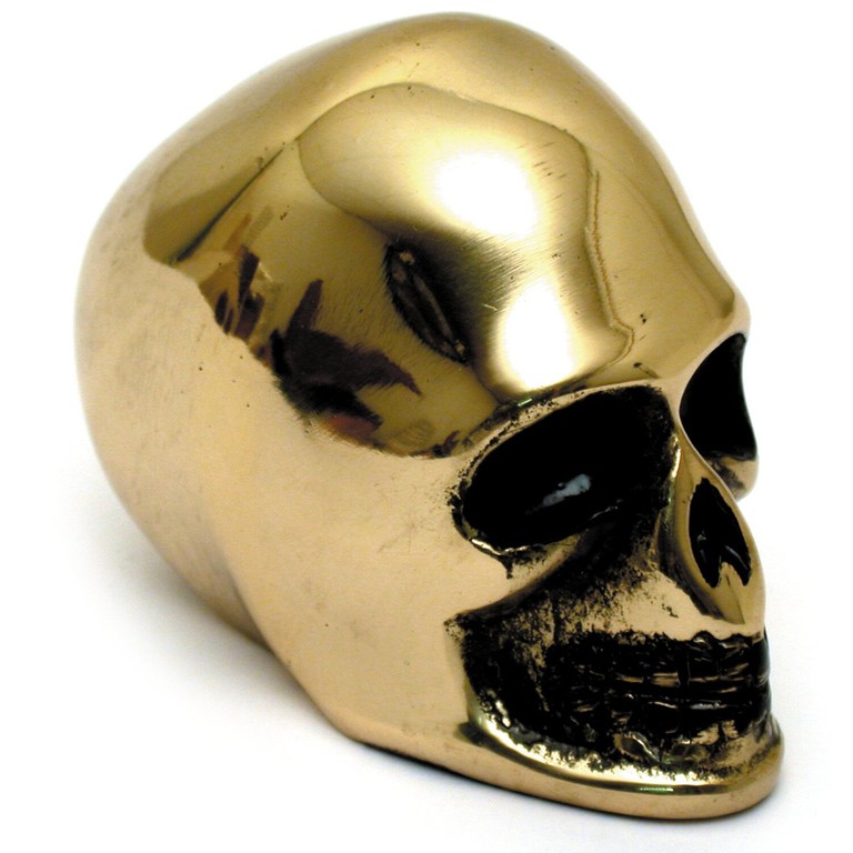 MCS Shift lever knob. Polished brass skull
